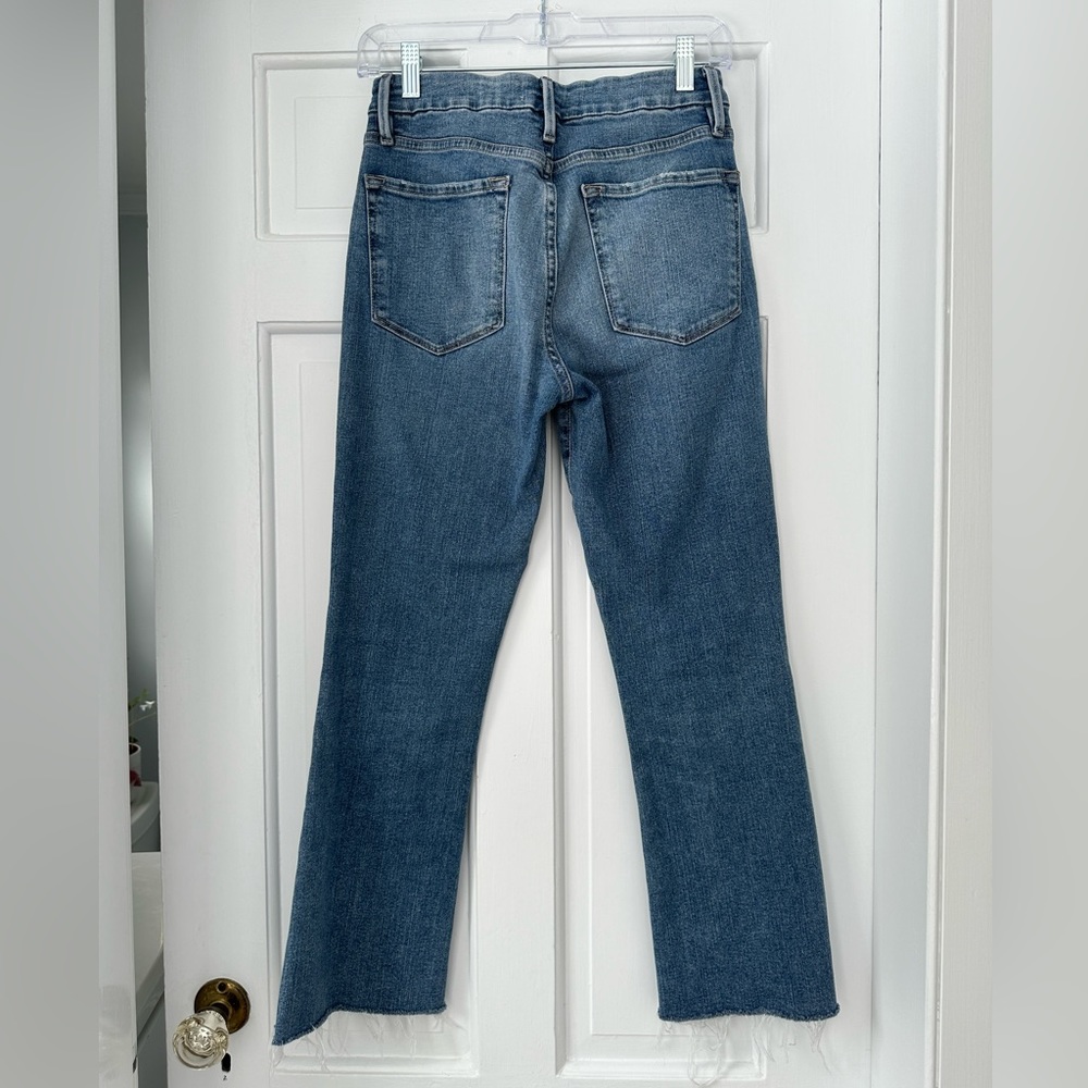LAST CHANCE! FRAME Denim Le Crop Mini Boot No Rips Jeans in Cairo, Size 26 - Picture 6 of 10